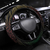 Vanuatu Espiritu Santo Island Steering Wheel Cover Beach Landscape LT05 Universal Fit Black - Polynesian Pride