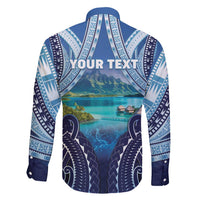 Personalised French Polynesia Bora Bora Family Matching Puletasi and Hawaiian Shirt Beach Landscape Polynesian Style LT05 - Polynesian Pride