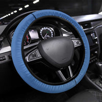 French Polynesia Bora Bora Steering Wheel Cover Beach Landscape Polynesian Style LT05 Universal Fit Blue - Polynesian Pride