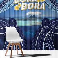 French Polynesia Bora Bora Window Curtain Beach Landscape Polynesian Style LT05 - Polynesian Pride