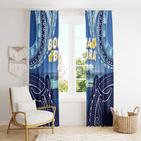 French Polynesia Bora Bora Window Curtain Beach Landscape Polynesian Style LT05 - Polynesian Pride