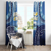 French Polynesia Bora Bora Window Curtain Beach Landscape Polynesian Style LT05 - Polynesian Pride