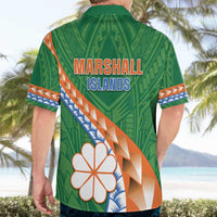 Personalised Marshall Islands Kwajalein Atoll Hawaiian Shirt Polynesian Tribal Tattoo