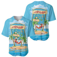Aloha Hawaii Baseball Jersey Funny Macaw Parrot Tropical Vibe
