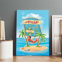 Aloha Hawaii Canvas Wall Art Funny Macaw Parrot Tropical Vibe LT05 - Polynesian Pride