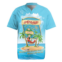 Aloha Hawaii Rugby Jersey Funny Macaw Parrot Tropical Vibe LT05 Blue - Polynesian Pride