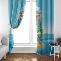Aloha Hawaii Window Curtain Funny Macaw Parrot Tropical Vibe LT05 - Polynesian Pride