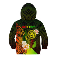 Personalised Hawaii State Motto Kid Hoodie Hawaiian Tribal Reggae Hammerhead Shark LT05 - Polynesian Pride