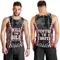 Aotearoa Waitangi Day Men Tank Top Maori Warrior Tribal Tattoo LT05 - Polynesian Pride