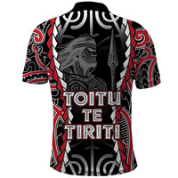 Aotearoa Waitangi Day Polo Shirt Maori Warrior Tribal Tattoo
