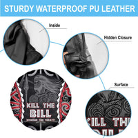 Aotearoa Waitangi Day Spare Tire Cover Maori Warrior Tribal Tattoo LT05 - Polynesian Pride