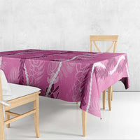 Hawaii Maile Lei Tablecloth With Pink Monstera Pattern LT05 - Polynesian Pride