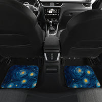 Kei Wareware Tatou New Zealand ANZAC Day Car Mats Starry Night Inspo Style LT05 Set 2pcs - Back Blue - Polynesian Pride