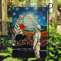 Kei Wareware Tatou New Zealand ANZAC Day Garden Flag Starry Night Inspo Style LT05 Garden Flag Blue - Polynesian Pride