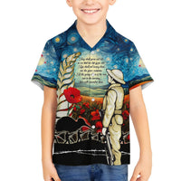 Kei Wareware Tatou New Zealand ANZAC Day Hawaiian Shirt Starry Night Inspo Style LT05 - Polynesian Pride
