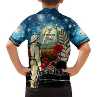 Kei Wareware Tatou New Zealand ANZAC Day Hawaiian Shirt Starry Night Inspo Style LT05 - Polynesian Pride