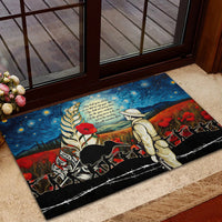 Kei Wareware Tatou New Zealand ANZAC Day Rubber Doormat Starry Night Inspo Style LT05 - Polynesian Pride