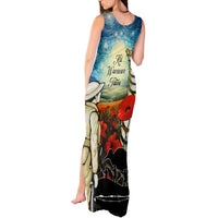 Kei Wareware Tatou New Zealand ANZAC Day Tank Maxi Dress Starry Night Inspo Style LT05 - Polynesian Pride