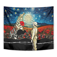 Kei Wareware Tatou New Zealand ANZAC Day Tapestry Starry Night Inspo Style LT05 - Polynesian Pride