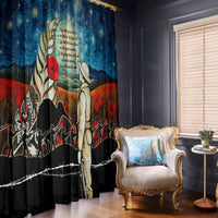 Kei Wareware Tatou New Zealand ANZAC Day Window Curtain Starry Night Inspo Style LT05 - Polynesian Pride