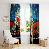 Kei Wareware Tatou New Zealand ANZAC Day Window Curtain Starry Night Inspo Style LT05 - Polynesian Pride