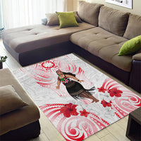 New Zealand Women's Day Area Rug Maori Wahine Polynesian Pattern
