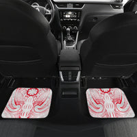 New Zealand Women's Day Car Mats Maori Wahine Polynesian Pattern LT05 Set 2pcs - Back White - Polynesian Pride