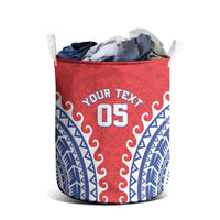 Custom Tuamotu Archipelago Laundry Basket Polynesian Tribal Tattoo LT05 - Polynesian Pride