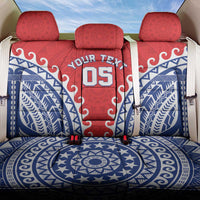 Custom Tuamotu Archipelago Back Car Seat Cover Polynesian Tribal Tattoo LT05 One Size Red - Polynesian Pride