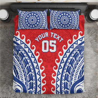 Custom Tuamotu Archipelago Bedding Set Polynesian Tribal Tattoo LT05 Red - Polynesian Pride