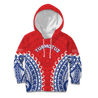 Custom Tuamotu Archipelago Kid Hoodie Polynesian Tribal Tattoo LT05 Hoodie Red - Polynesian Pride