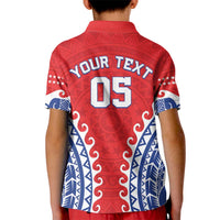 Custom Tuamotu Archipelago Kid Polo Shirt Polynesian Tribal Tattoo LT05 - Polynesian Pride