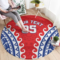Custom Tuamotu Archipelago Round Carpet Polynesian Tribal Tattoo LT05 - Polynesian Pride
