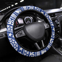 Tuamotu Archipelago Steering Wheel Cover Polynesian Tribal Tattoo LT05 Universal Fit Red - Polynesian Pride
