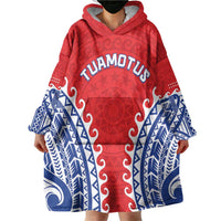 Custom Tuamotu Archipelago Wearable Blanket Hoodie Polynesian Tribal Tattoo LT05 - Polynesian Pride