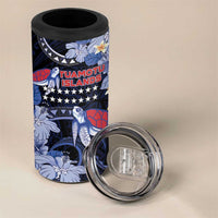 Tuamotu Islands 4 in 1 Can Cooler Tumbler Polynesian Pattern With Turtle LT05 - Polynesian Pride