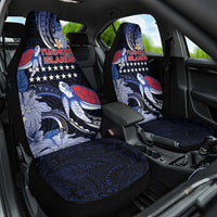 Tuamotu Islands Car Seat Cover Polynesian Pattern With Turtle LT05 One Size Black - Polynesian Pride