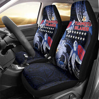 Tuamotu Islands Car Seat Cover Polynesian Pattern With Turtle LT05 - Polynesian Pride