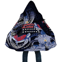 Tuamotu Islands Cloak Polynesian Pattern With Turtle LT05 Unisex Black - Polynesian Pride