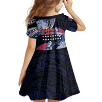 Tuamotu Islands Family Matching Summer Maxi Dress and Hawaiian Shirt Polynesian Pattern With Turtle LT05 - Polynesian Pride