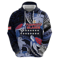 Tuamotu Islands Hoodie Polynesian Pattern With Turtle LT05 - Polynesian Pride
