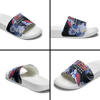 Tuamotu Islands Slide Sandals Polynesian Pattern With Turtle LT05 - Polynesian Pride