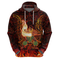 Samoa Siva Afi Festival Zip Hoodie Fire Knife Dancing LT05 - Polynesian Pride