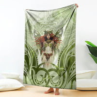 New Zealand Maori Fairy Patupaiarehe Blanket Polynesian Style LT05 - Polynesian Pride