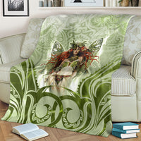 New Zealand Maori Fairy Patupaiarehe Blanket Polynesian Style LT05 - Polynesian Pride