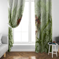 New Zealand Maori Fairy Patupaiarehe Window Curtain Polynesian Style