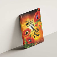 ANZAC Day Red Poppy Canvas Wall Art Honoring The ANZAC Spirit LT05 - Polynesian Pride