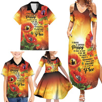 ANZAC Day Red Poppy Family Matching Summer Maxi Dress and Hawaiian Shirt Honoring The ANZAC Spirit