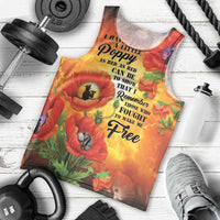 ANZAC Day Red Poppy Men Tank Top Honoring The ANZAC Spirit LT05 - Polynesian Pride