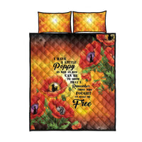 ANZAC Day Red Poppy Quilt Bed Set Honoring The ANZAC Spirit LT05 - Polynesian Pride